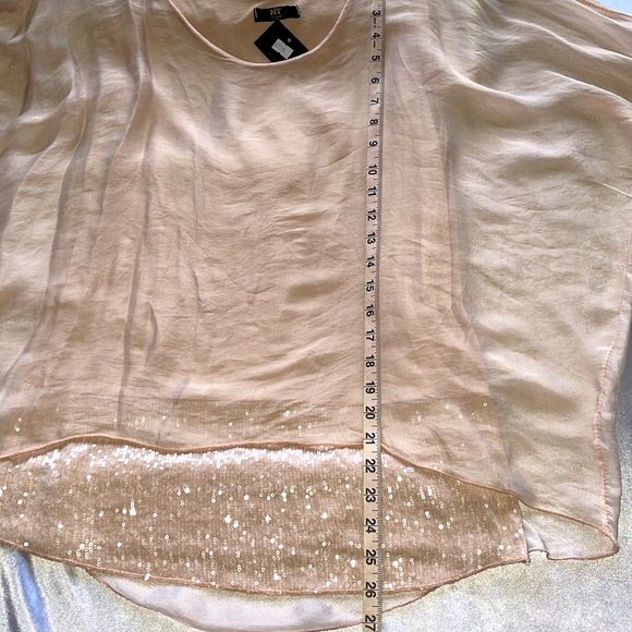 NT by Amati Chiffon Silk and Sequined 2 Piece Set Top and Pants - Picture 6 of 14